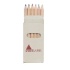 Boîte de 6 crayons éco-responsable publicitaire ABIGAIL