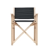 Chaise pliable en bois voyage personnalisable en tissu polyester RIMIES