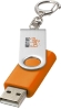 Clé USB publicitaire rotative avec porte-clés MAGGIE