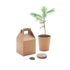 Kit de plantation Publicitaire en papier incluant des graines de pins pour rendre un arbre à la terre GROWTREE