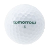 Lot de 12 Balles de golf recyclé à votre image TOMORROW