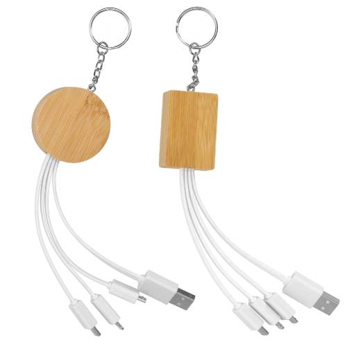 Câble publicitaire USB 3-1 en bambou BAMB