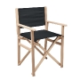Chaise pliable en bois voyage personnalisable en tissu polyester RIMIES
